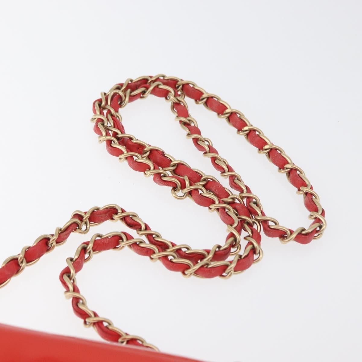 Chanel Reissue 2.55 Clutch Patent Leather Red Patent_Leather Shoulder Bag Bag (Pre-Owned)