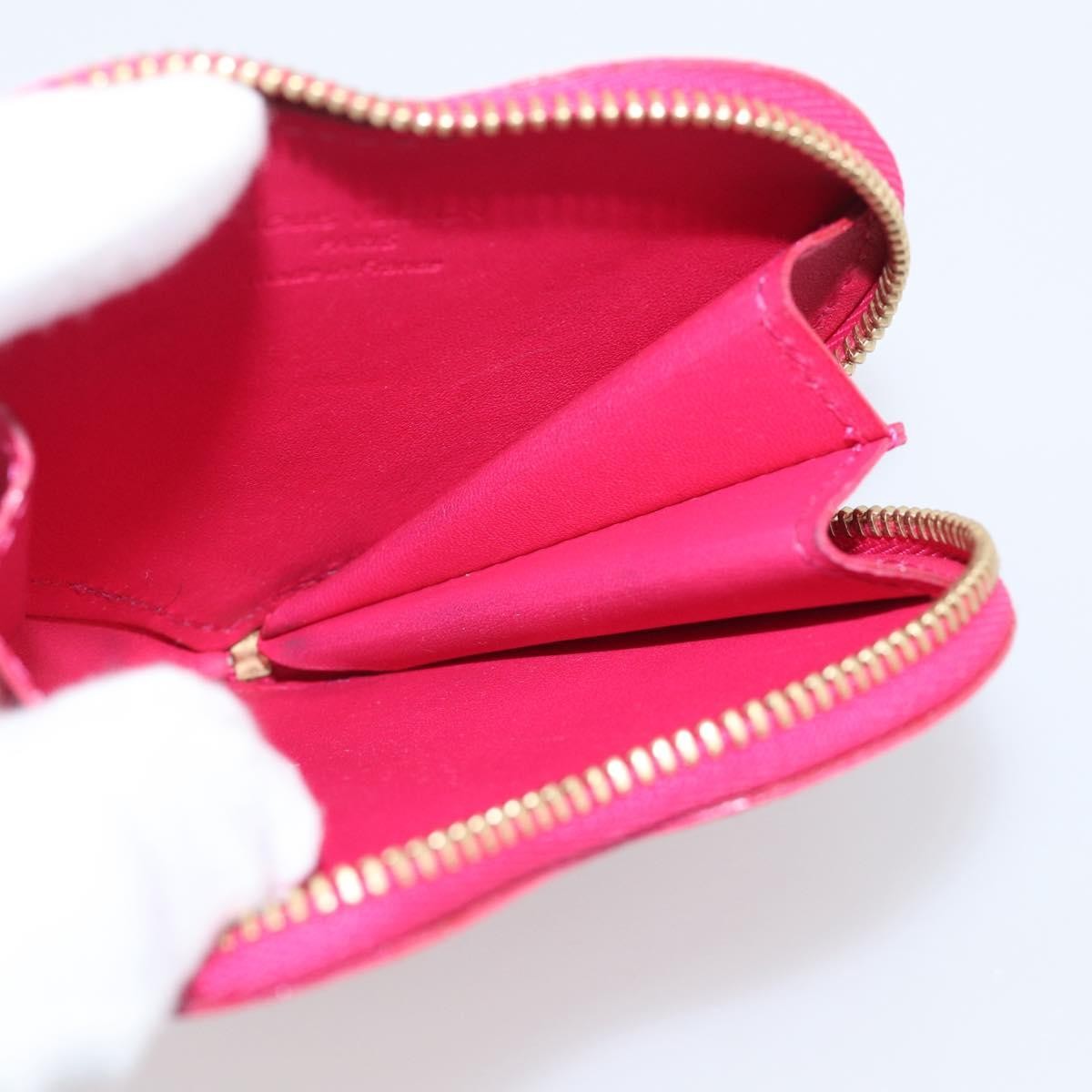 Louis Vuitton Heart Coin Purse Monogram Vernis Pink Patent_Leather Clutche & Pouche Bag (Pre-Owned)
