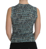 Dolce & Gabbana Elegant Blue Wool Vest Pullover Women's Top