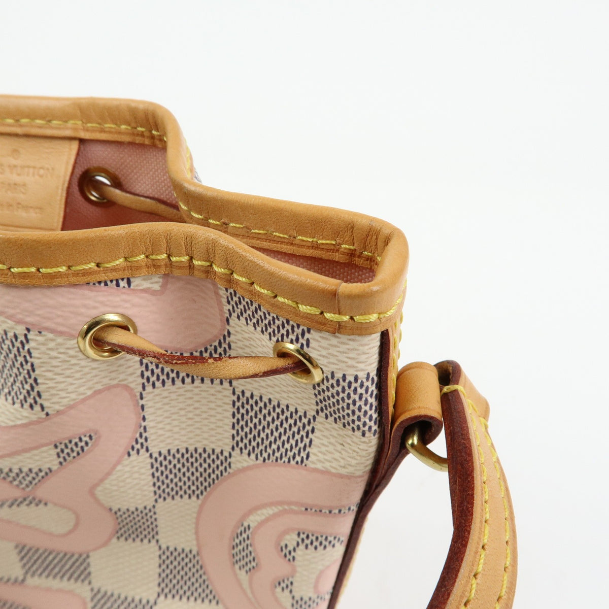 Louis Vuitton Noe Limited Edition Damier Tahitienne White Canvas Shoulder Bag Bag (Pre-Owned)