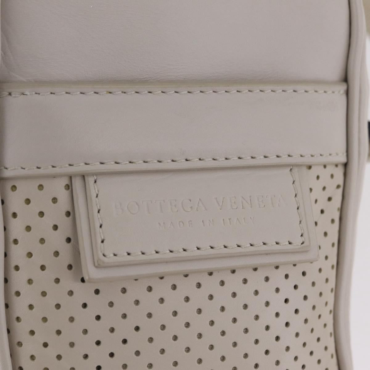 Bottega Veneta Shoulder Leather White Leather Shoulder Bag Bag (Pre-Owned)
