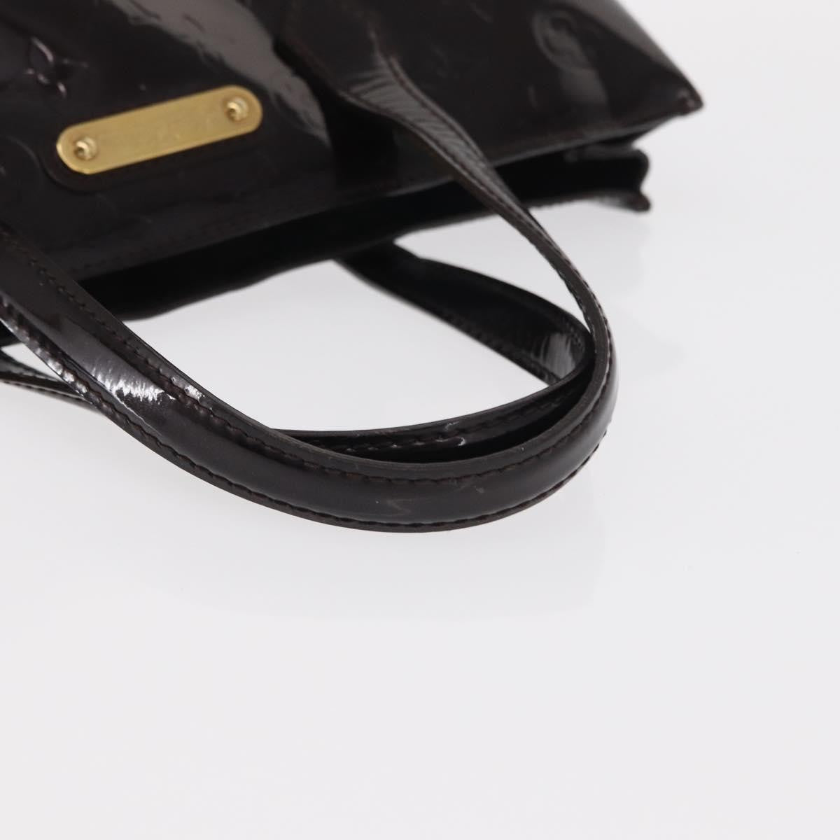Louis Vuitton Wilshire Monogram Vernis Burgundy Patent_Leather Handbag (Pre-Owned)