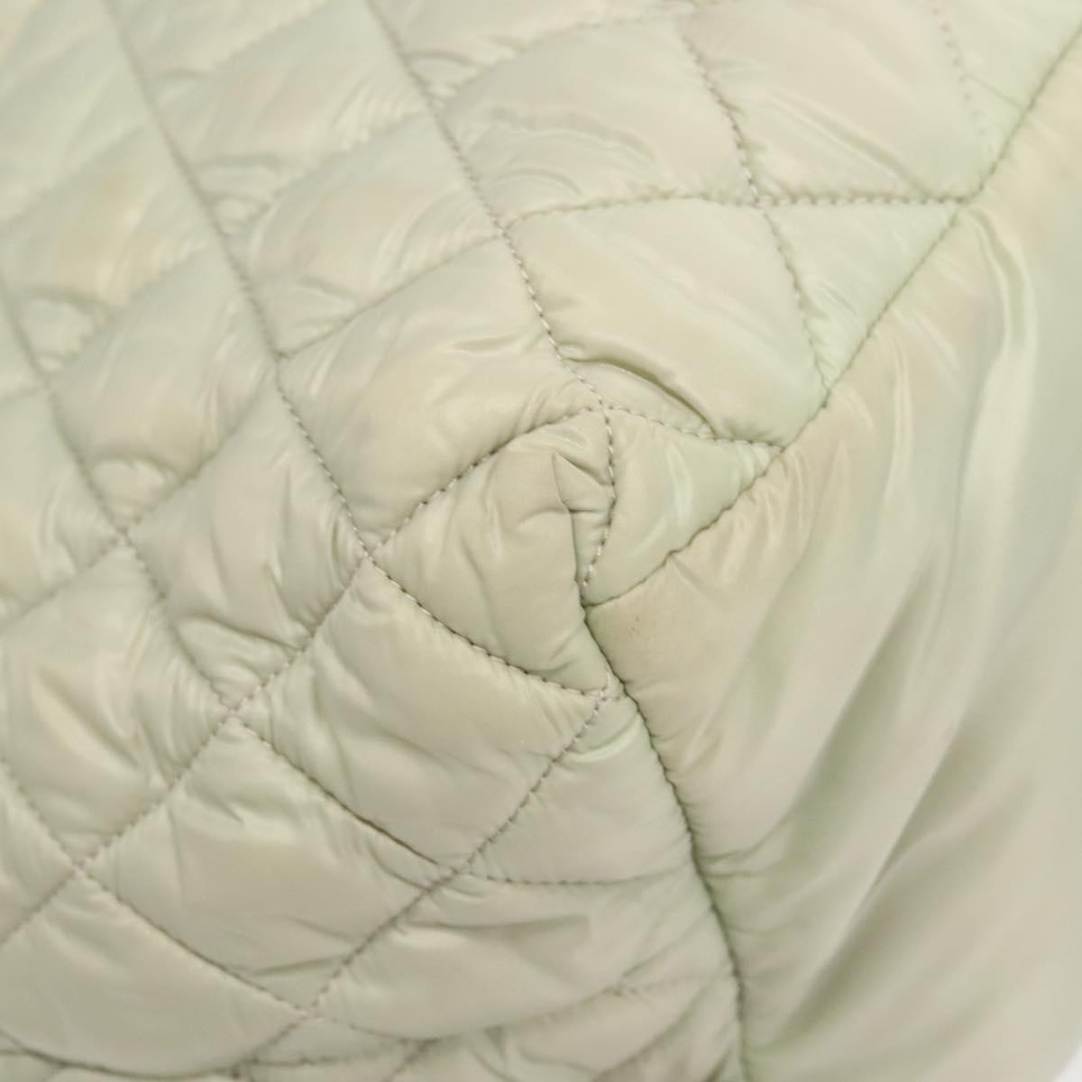 Chanel Coco Cocoon Reversible Quilted Nylon Gray Nylon Tote Bag Bag (Pre-Owned)