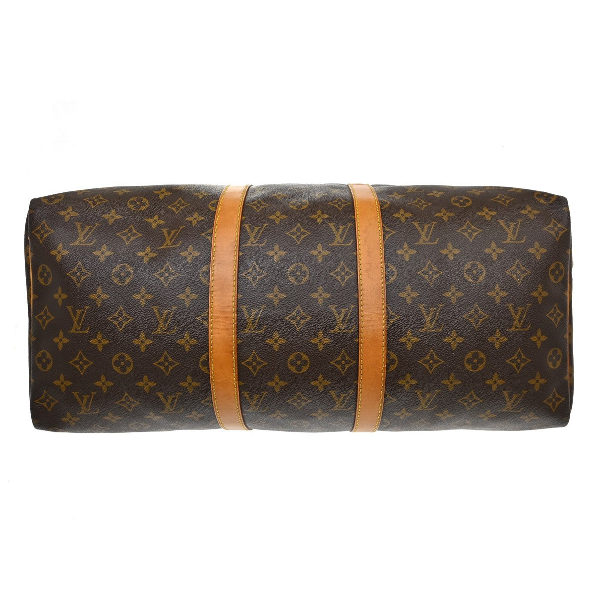 Louis Vuitton Keepall Monogram Brown Canvas Travel Bag Bag (Pre-Owned)