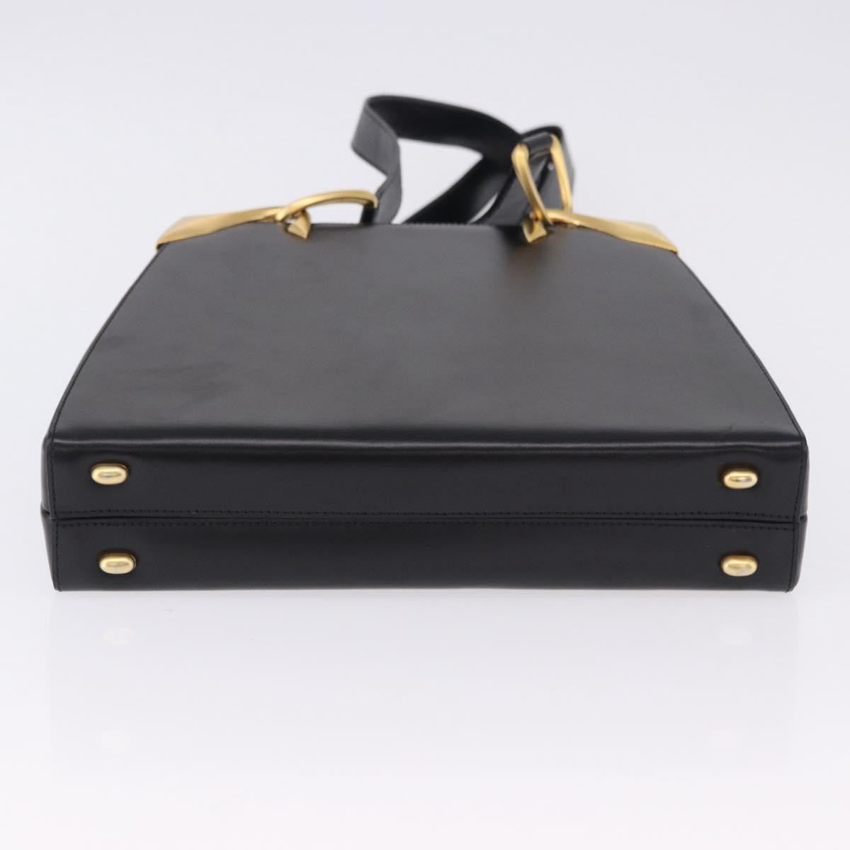 Celine Vintage Leather Black Leather Shoulder Bag Bag (Pre-Owned)
