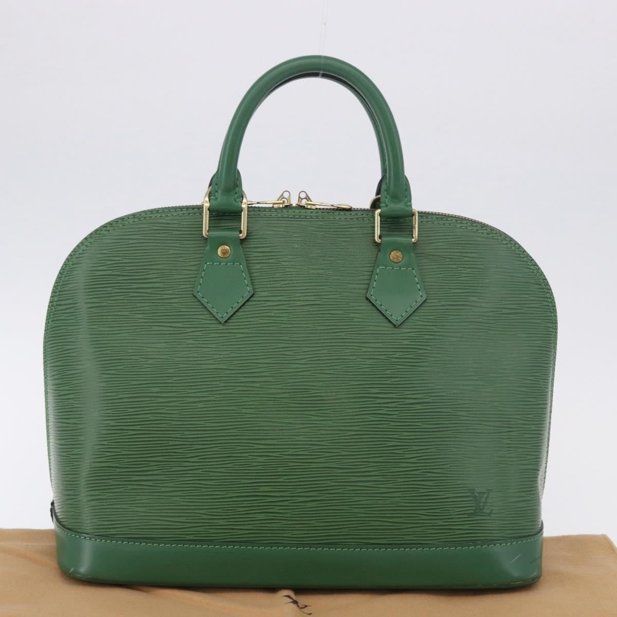 Louis Vuitton Alma Epi Green Leather Handbag (Pre-Owned)