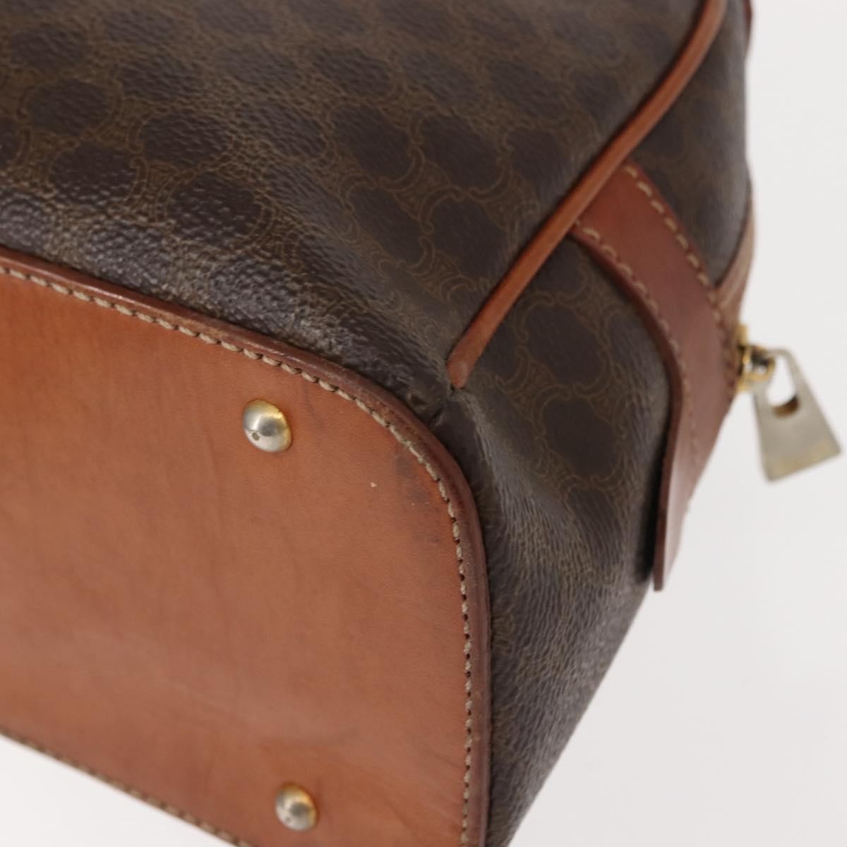 Celine Macadam Canvas Brown Canvas Handbag (Pre-Owned)