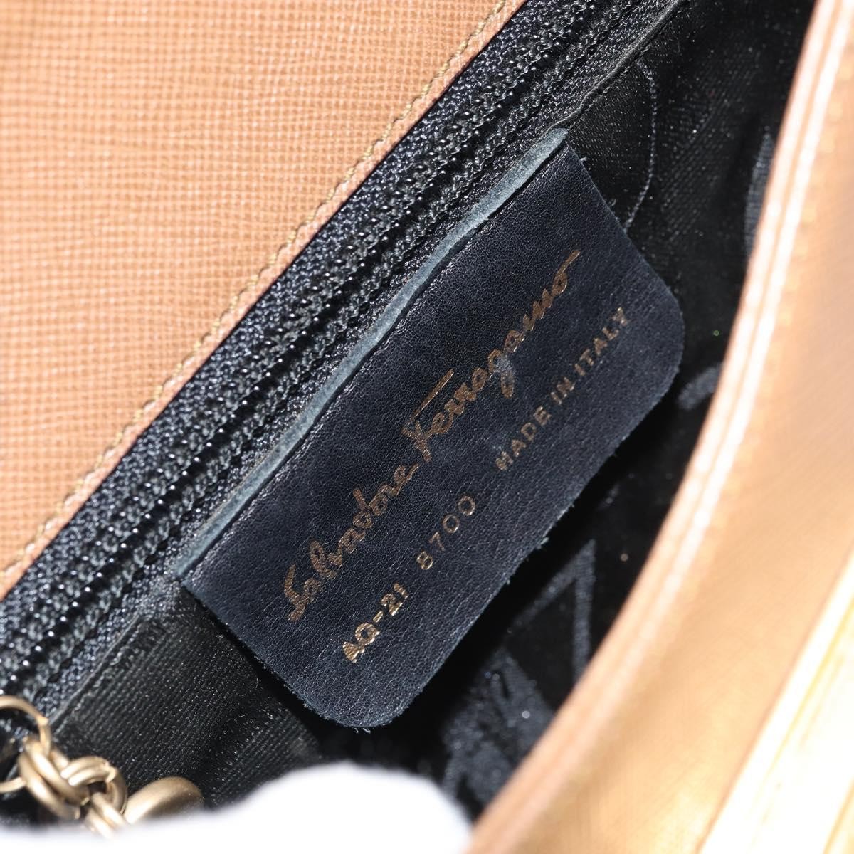 Salvatore Ferragamo Vintage Leather Brown Leather Handbag (Pre-Owned)