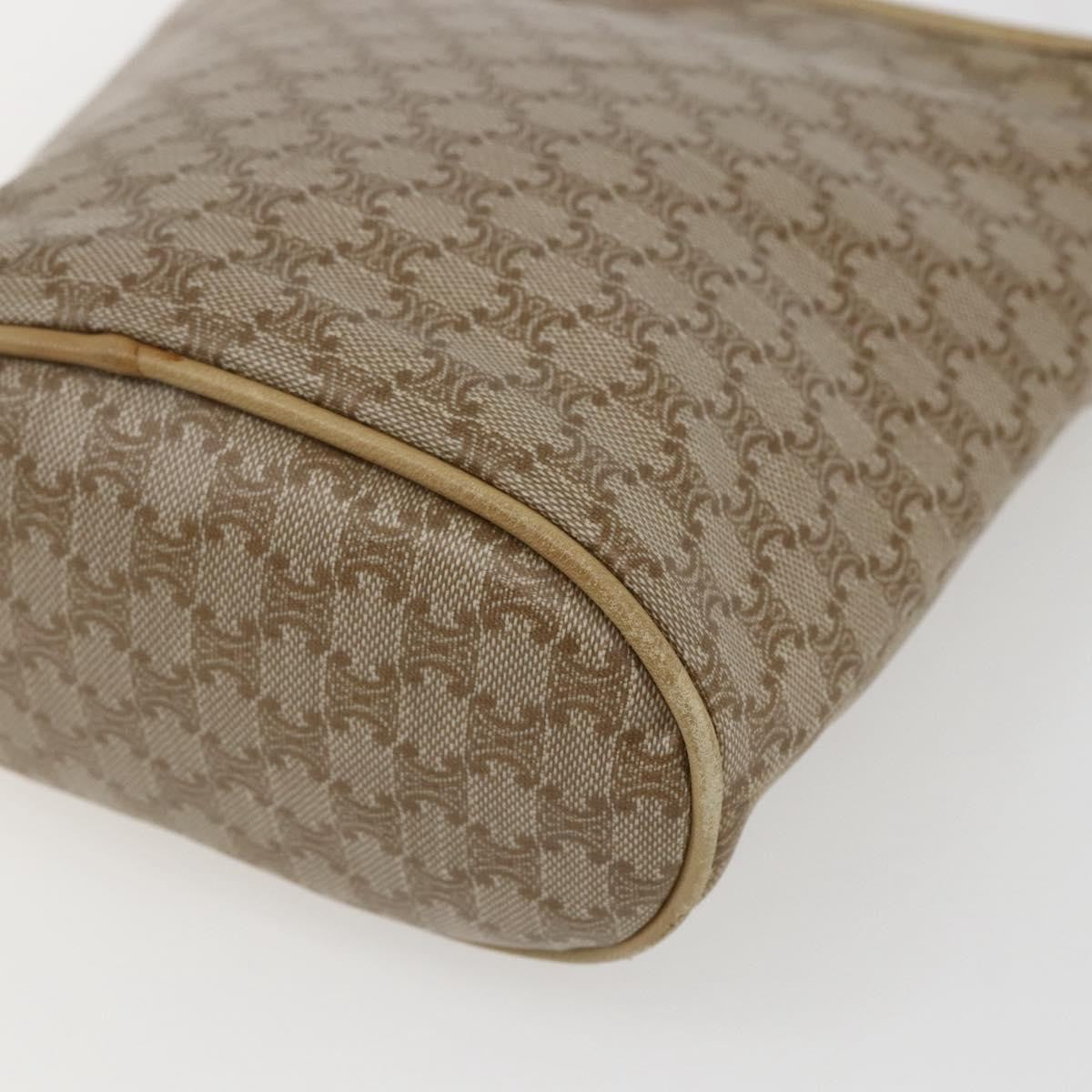 Celine Vintage Macadam Canvas Beige Canvas Shoulder Bag Bag (Pre-Owned)