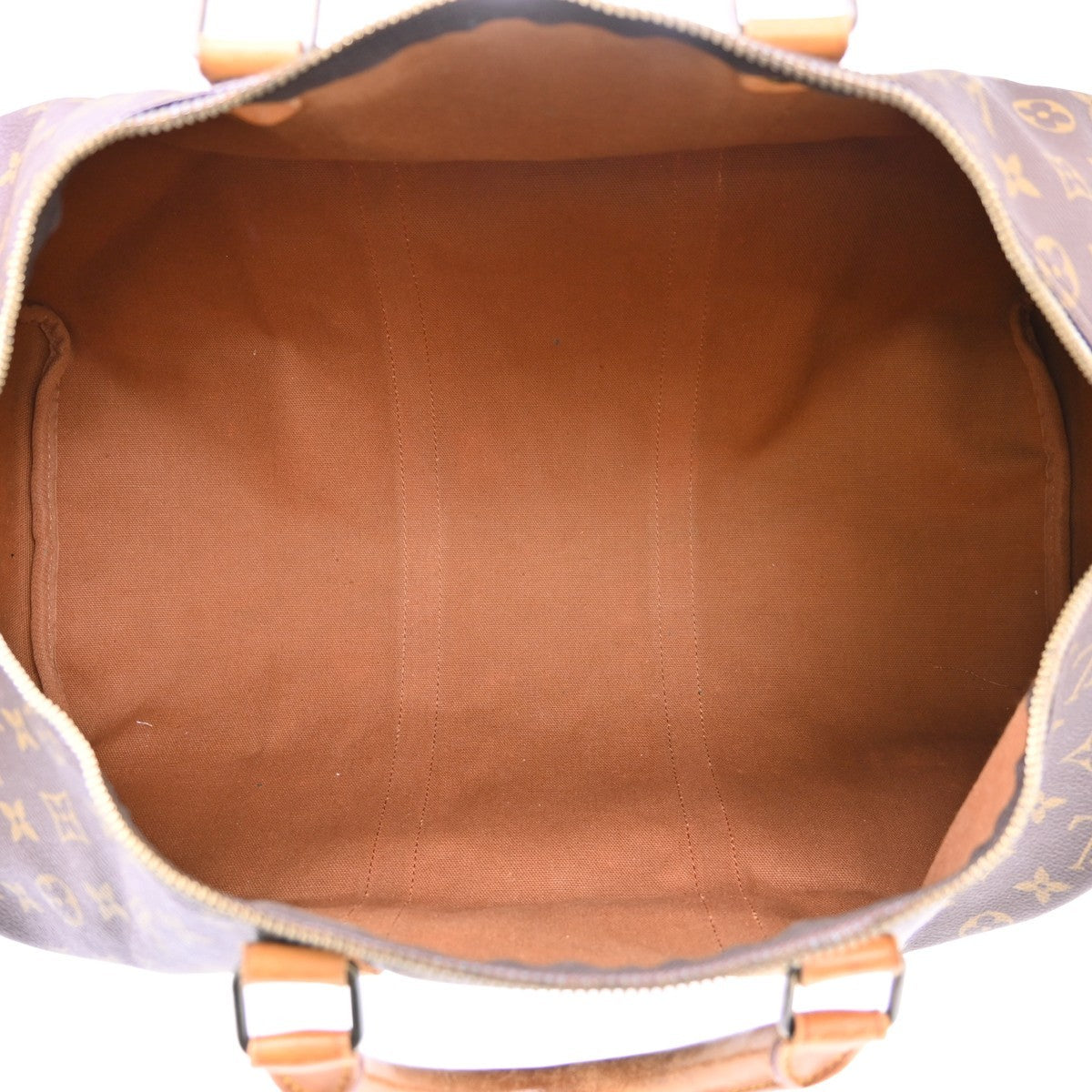 Louis Vuitton Keepall Canvas Brown Canvas Travel Bag Bag (Pre-Owned)