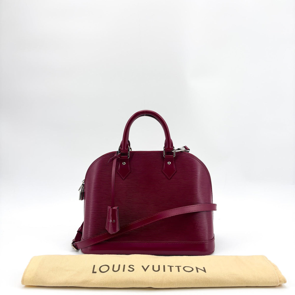 Louis Vuitton Alma Epi Leather Purple Leather Handbag (Pre-Owned)
