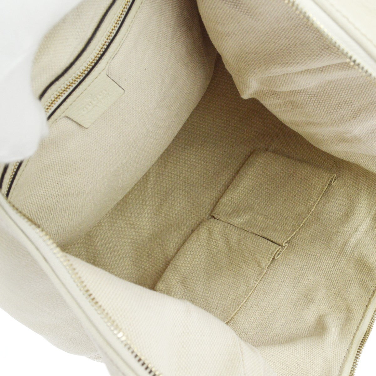 Gucci Soho Hobo Leather Beige Leather Shoulder Bag Bag (Pre-Owned)