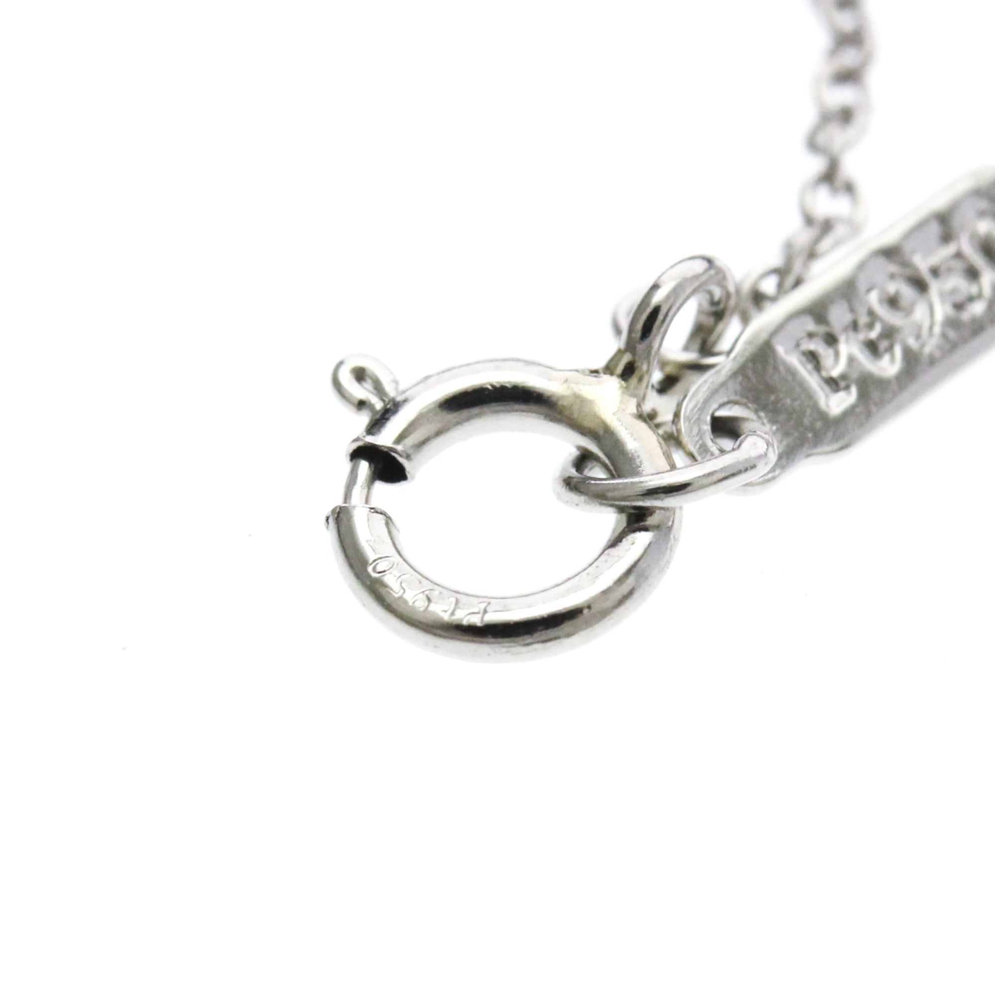 Tiffany & Co. Open Circle Pendant Platinum With Diamonds Silver Platinum Necklace Jewelry (Pre-Owned)