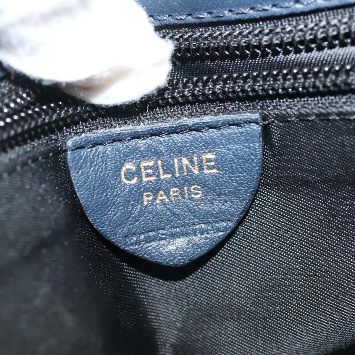 Celine Handbag Nylon Navy Nylon Handbag (Pre-Owned)