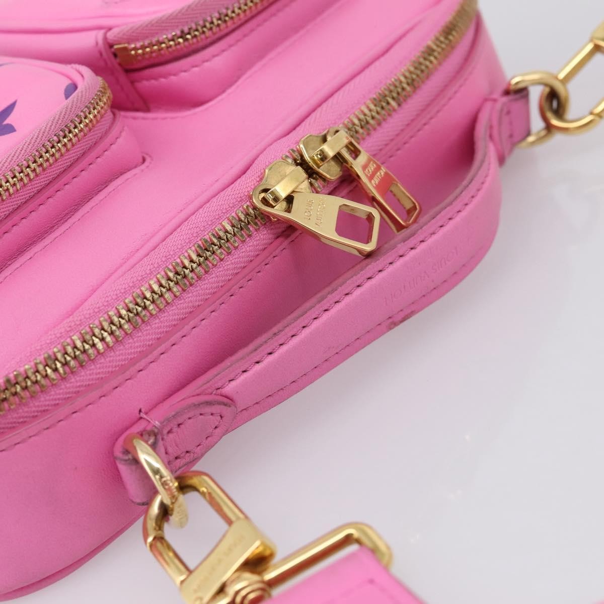 Louis Vuitton Utility Monogram Canvas Pink Leather Crossbody Bag Bag (Pre-Owned)