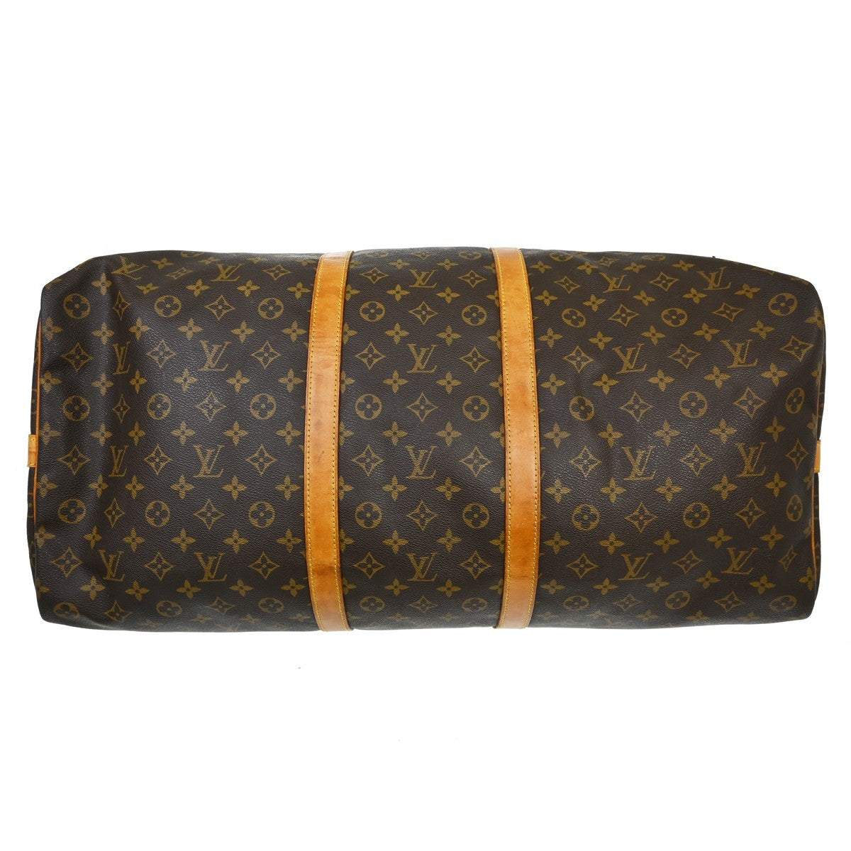 Louis Vuitton Keepall Bandouliere Monogram Canvas Brown Canvas Travel Bag Bag (Pre-Owned)