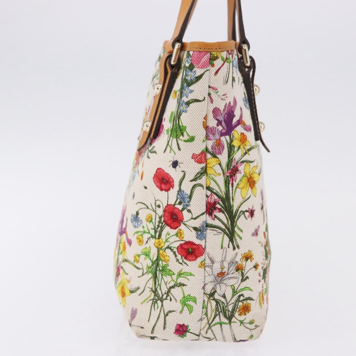 Gucci Craft Flora Canvas Multicolour Canvas Tote Bag Bag (Pre-Owned)