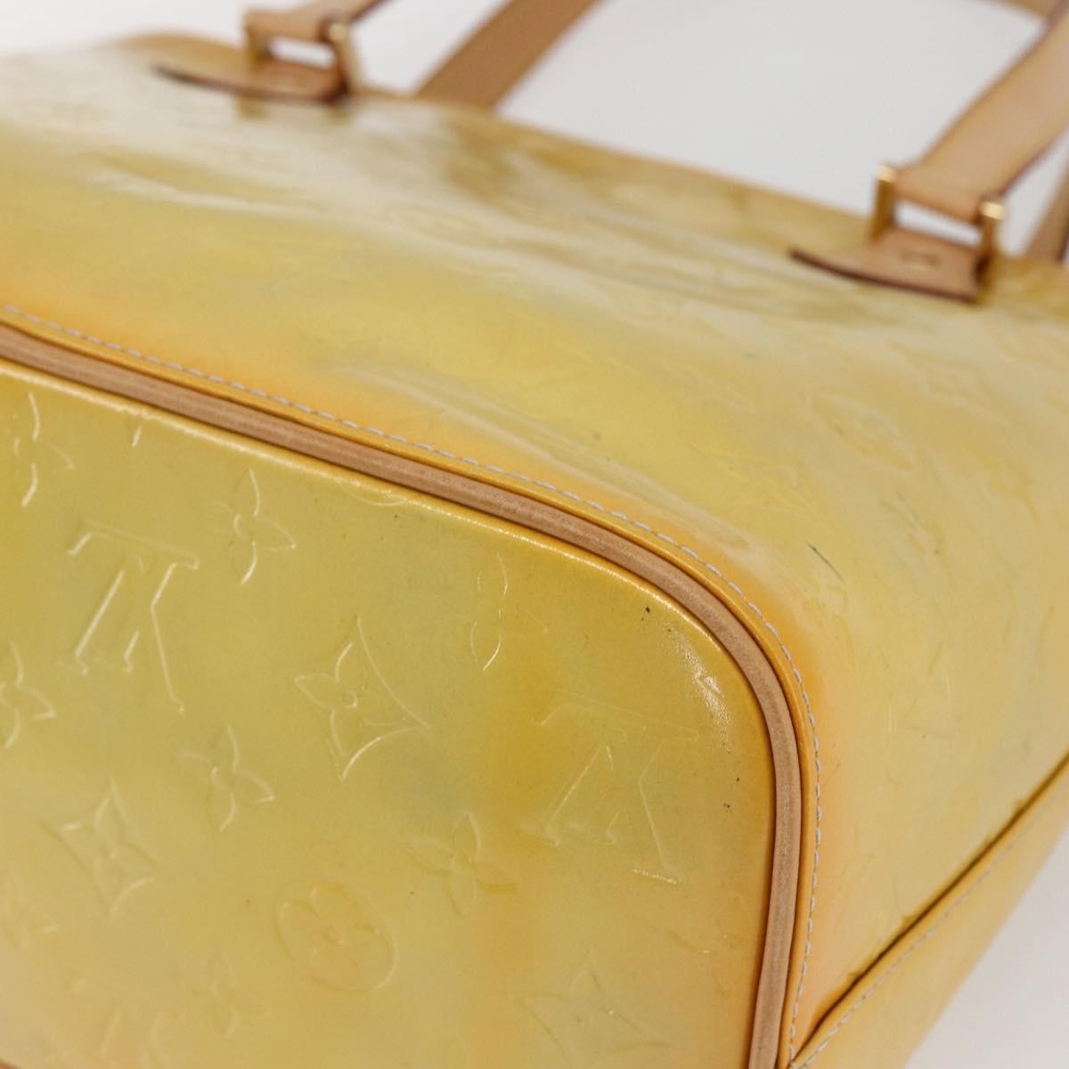 Louis Vuitton Houston Monogram Vernis Yellow Patent_Leather Tote Bag Bag (Pre-Owned)