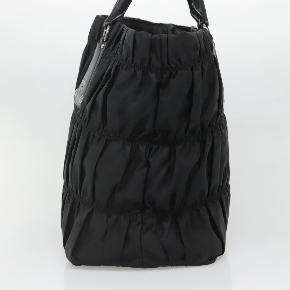 Prada Gaufre Tote Tessuto Black Nylon Bag (Pre-Owned)
