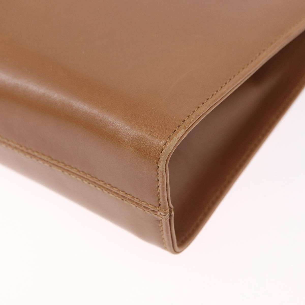 Salvatore Ferragamo Vintage Gancini Chain Leather Brown Leather Shoulder Bag Bag (Pre-Owned)