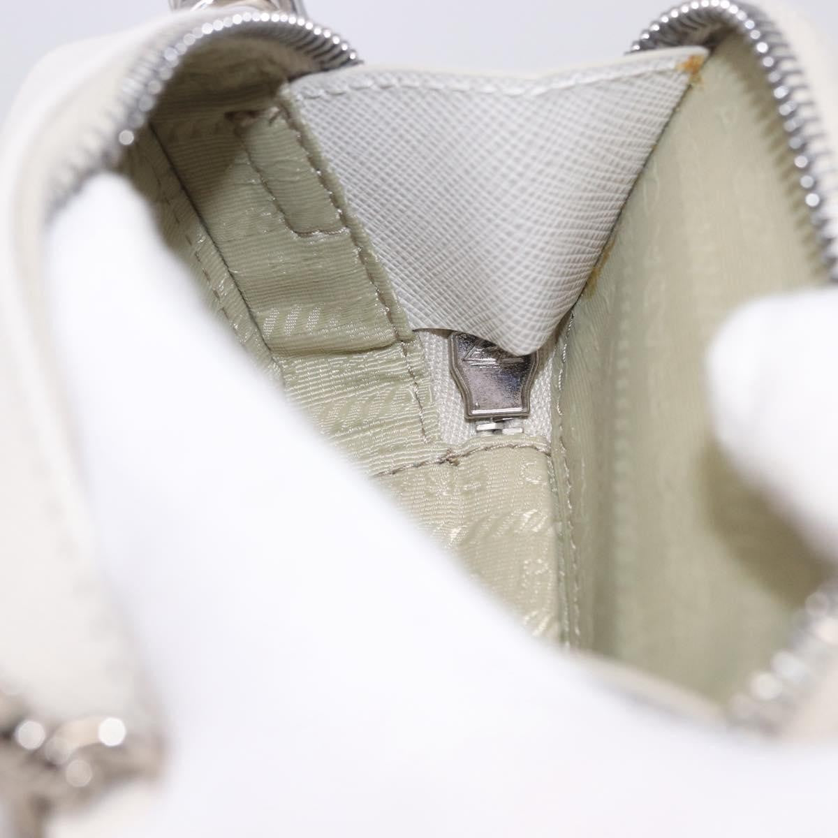 Prada Brique Camera Crossbody Bag Saffiano Leather Beige Leather Clutche & Pouche Bag (Pre-Owned)