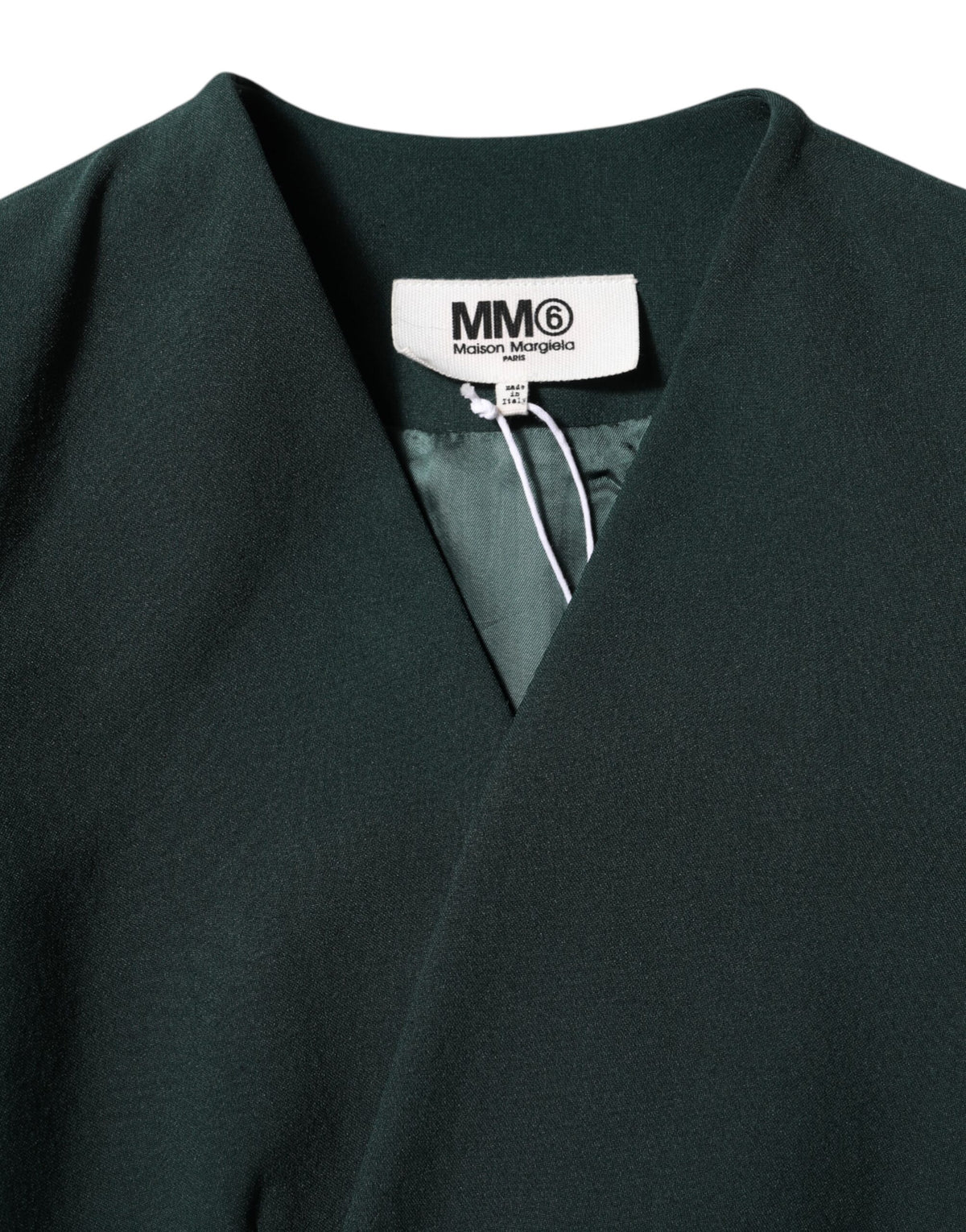 Maison Margiela Green Single Breasted One Button Coat Women's Jacket