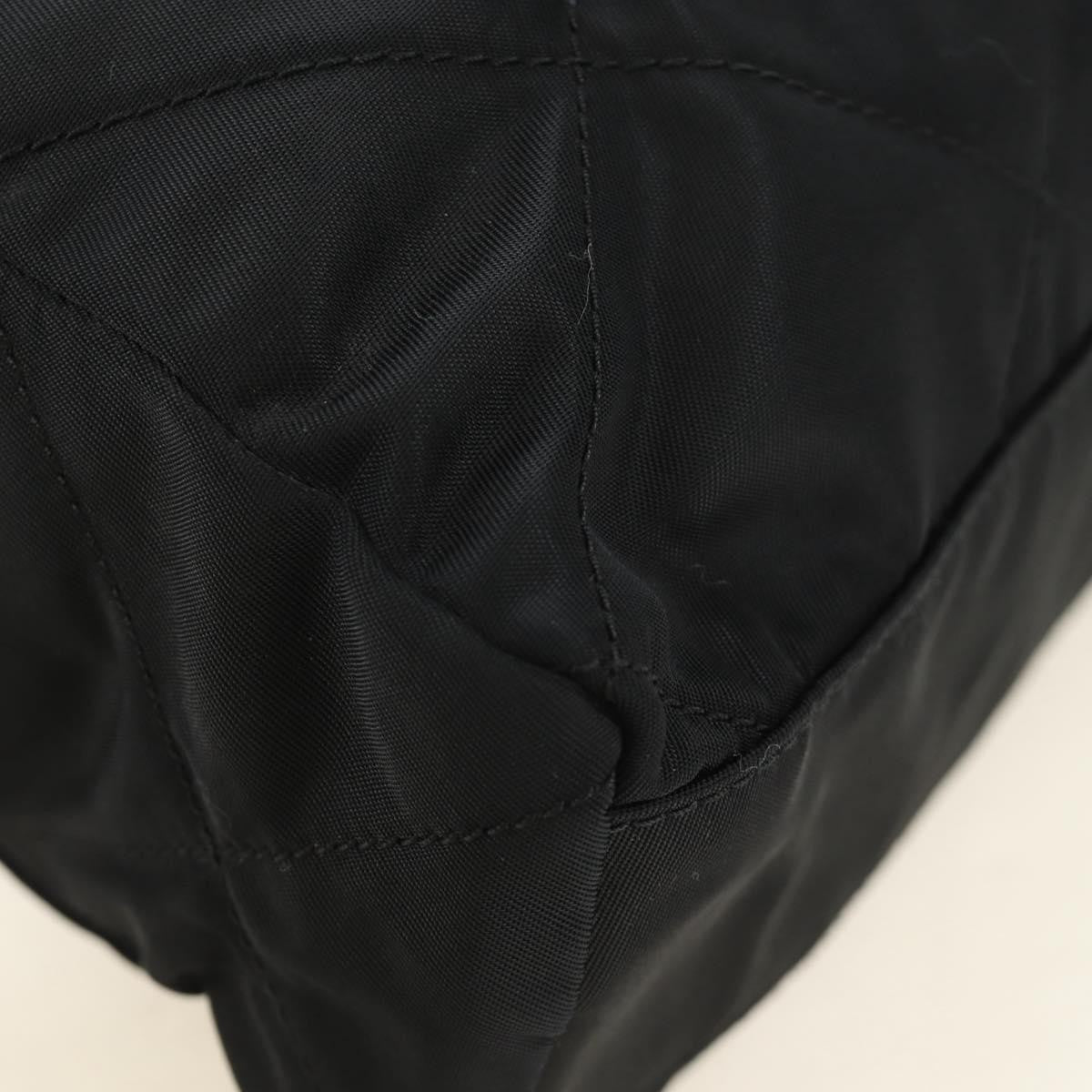 Prada Re-Edition 1995 Chain Tote Quilted Re-Nylon Black Nylon Shoulder Bag Bag (Pre-Owned)