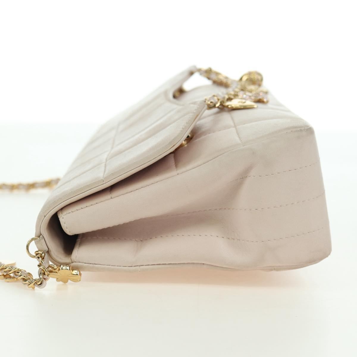 Chanel Chocolate Bar Accordion Reissue Flap Quilted Lambskin Pink_Gold Leather Handbag (Pre-Owned)