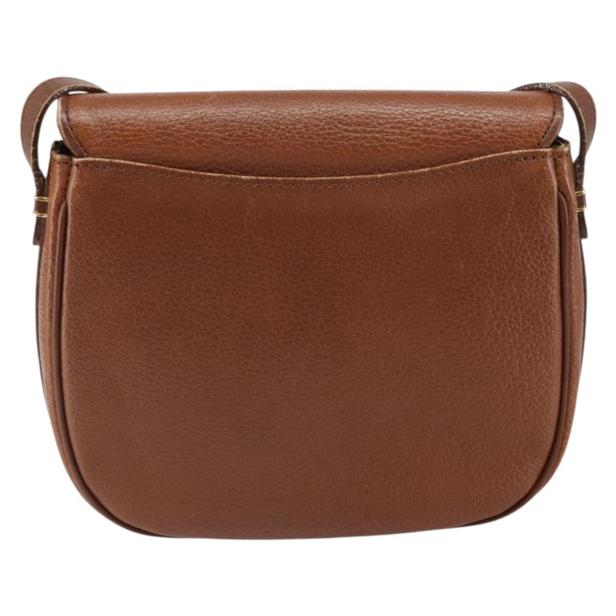 Burberry Vintage Leather Brown Leather Shoulder Bag Bag (Pre-Owned)