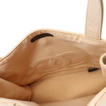 Chanel Chocolate Bar Beige Synthetic Tote Bag (Pre-Owned)