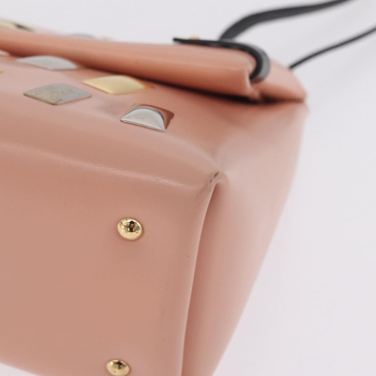 Louis Vuitton Sac Triangle Embellished Glazed Calfskin Pink Leather Handbag (Pre-Owned)
