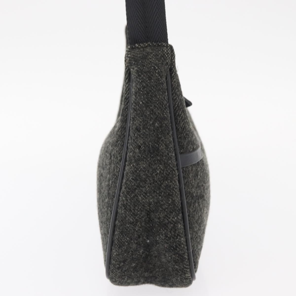 Prada Re-Edition 2000 Hobo Wool Gray Wool Handbag (Pre-Owned)