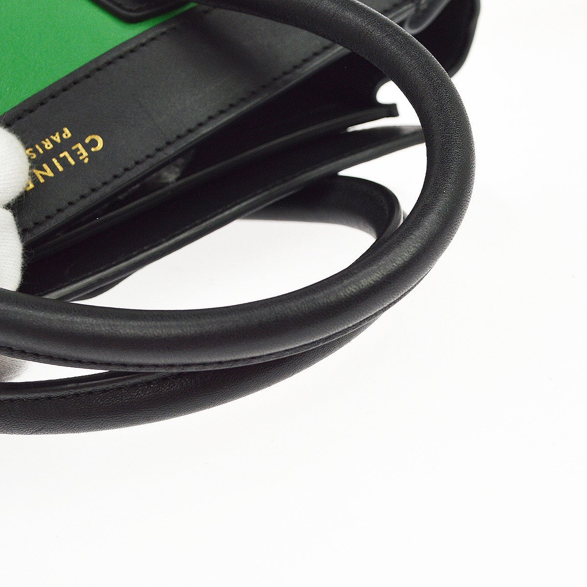 Celine Luggage Leather Green Leather Handbag (Pre-Owned)