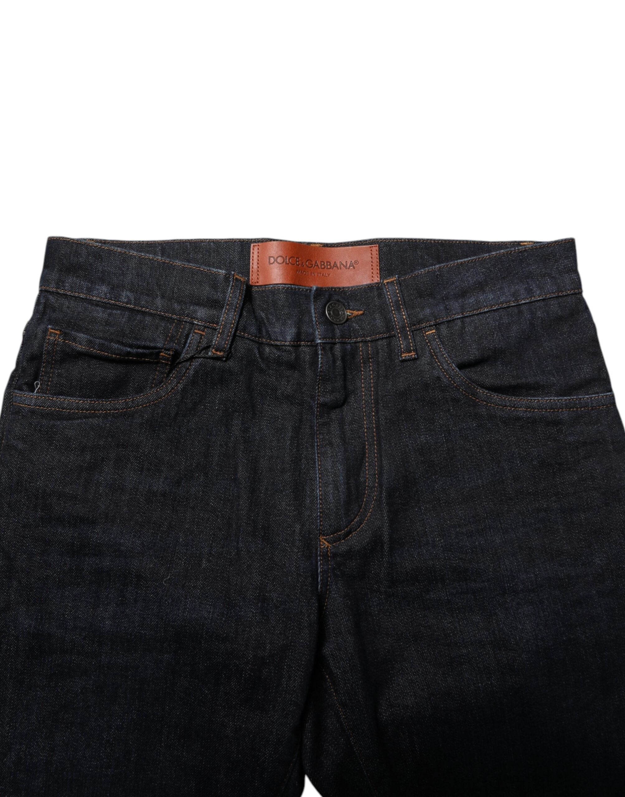 Dolce & Gabbana Black Cotton Skinny Denim Men Men's Jeans