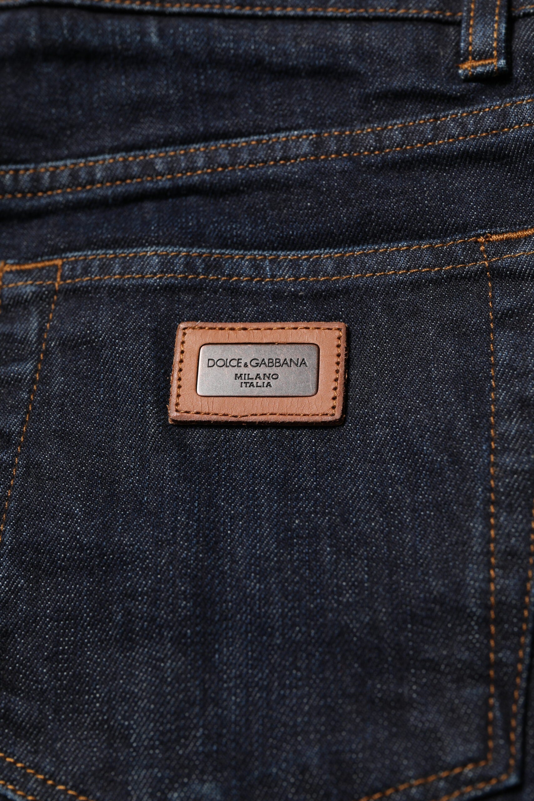 Dolce & Gabbana Black Cotton Skinny Denim Men Men's Jeans
