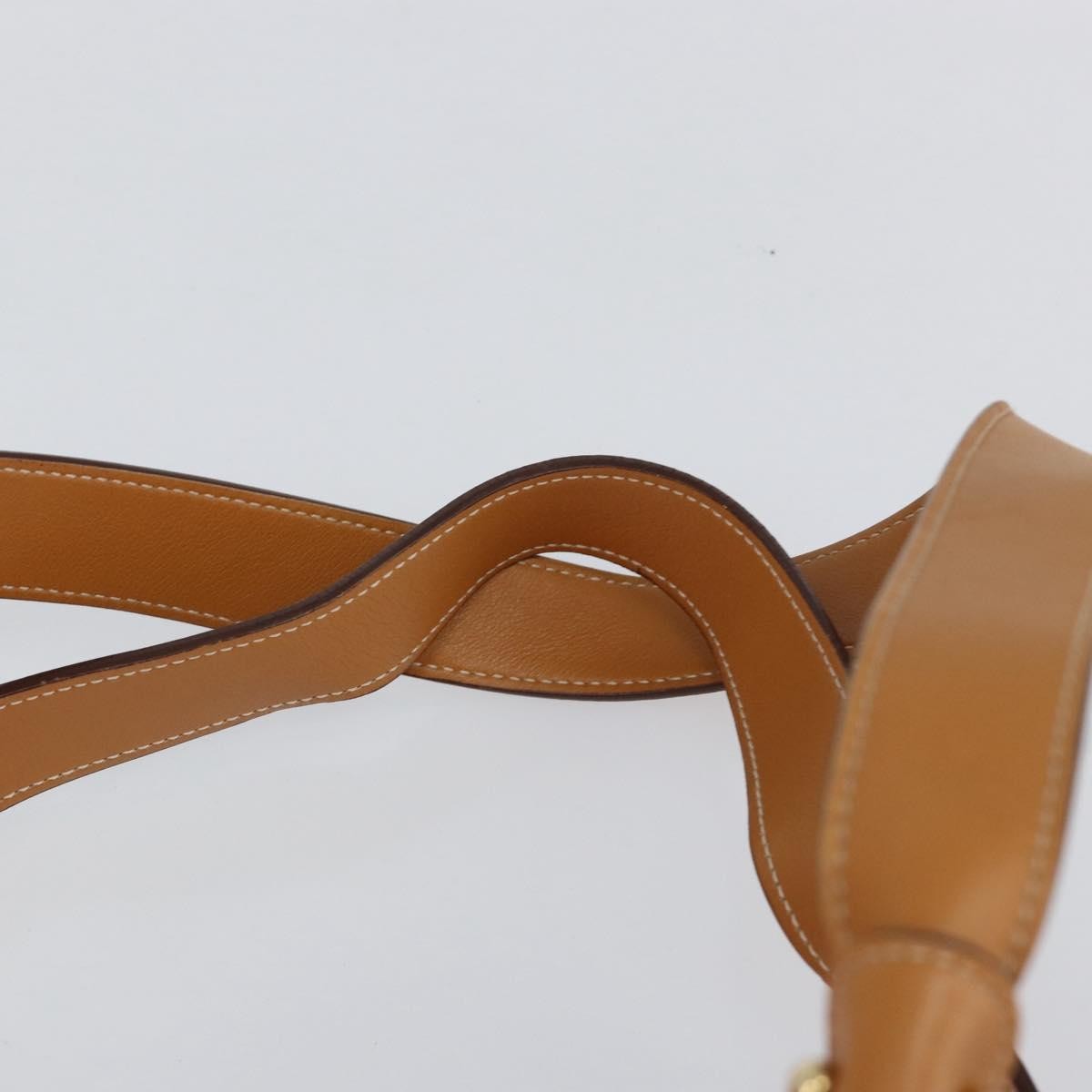 Salvatore Ferragamo Gancini Canvas Orange Pvc Shoulder Bag Bag (Pre-Owned)