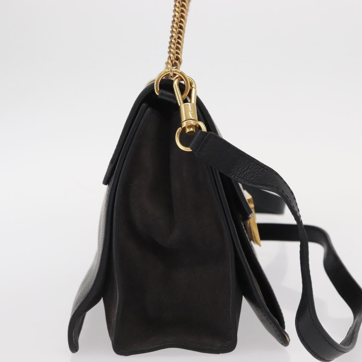 Givenchy Gv3 Flap Leather Black Leather Shoulder Bag Bag (Pre-Owned)