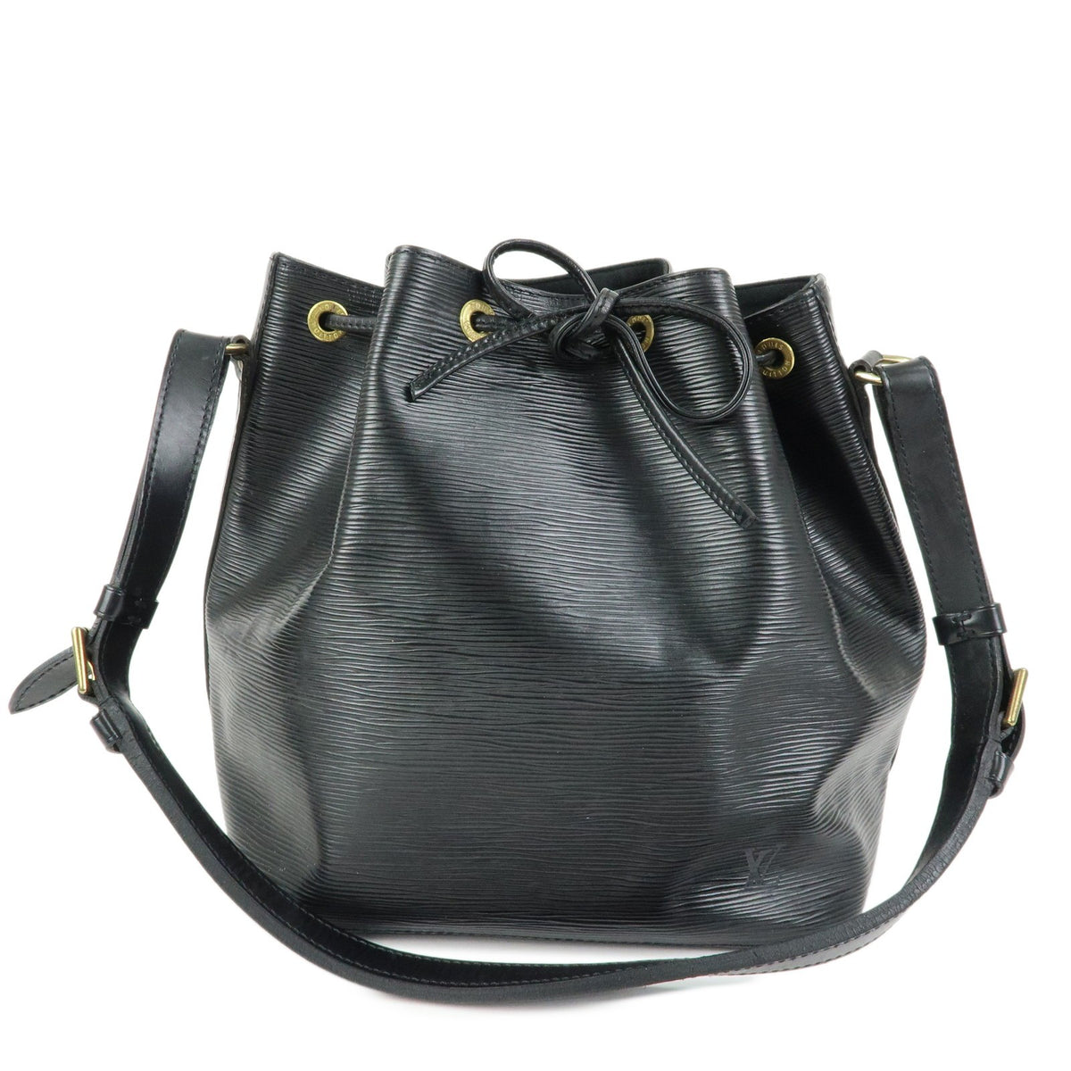 Louis Vuitton Petit Noe Epi Leather Black Leather Handbag (Pre-Owned)
