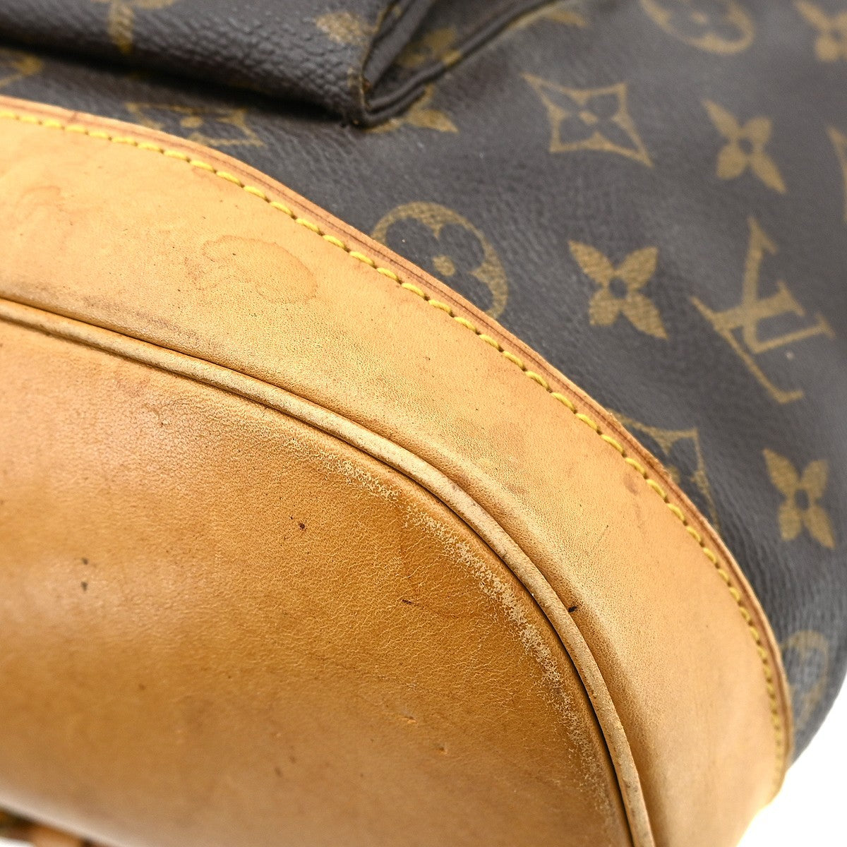 Louis Vuitton Vintage Montsouris Monogram Canvas Brown Canvas Backpack Bag (Pre-Owned)