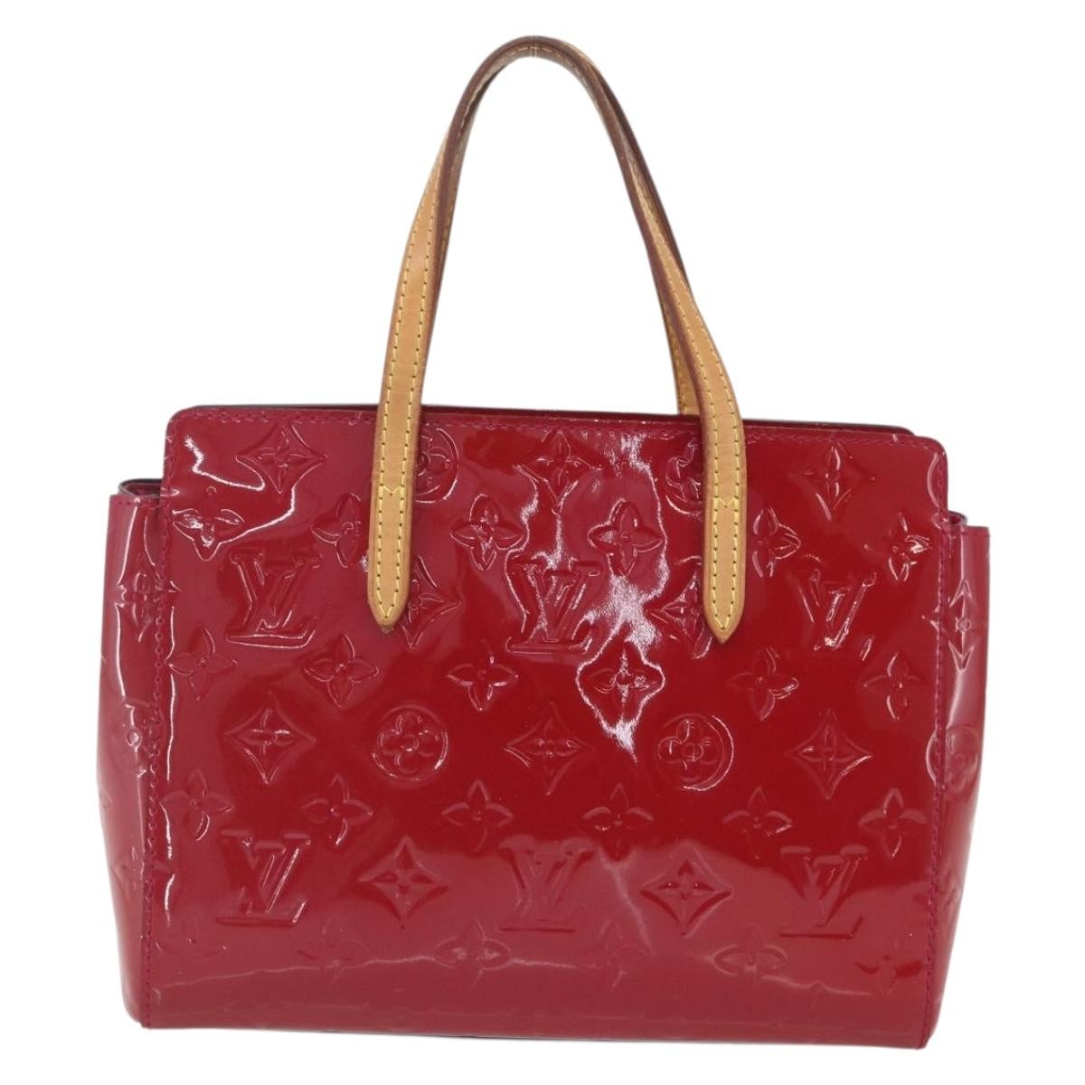 Louis Vuitton Catalina Monogram Vernis Pink Patent_Leather Handbag (Pre-Owned)
