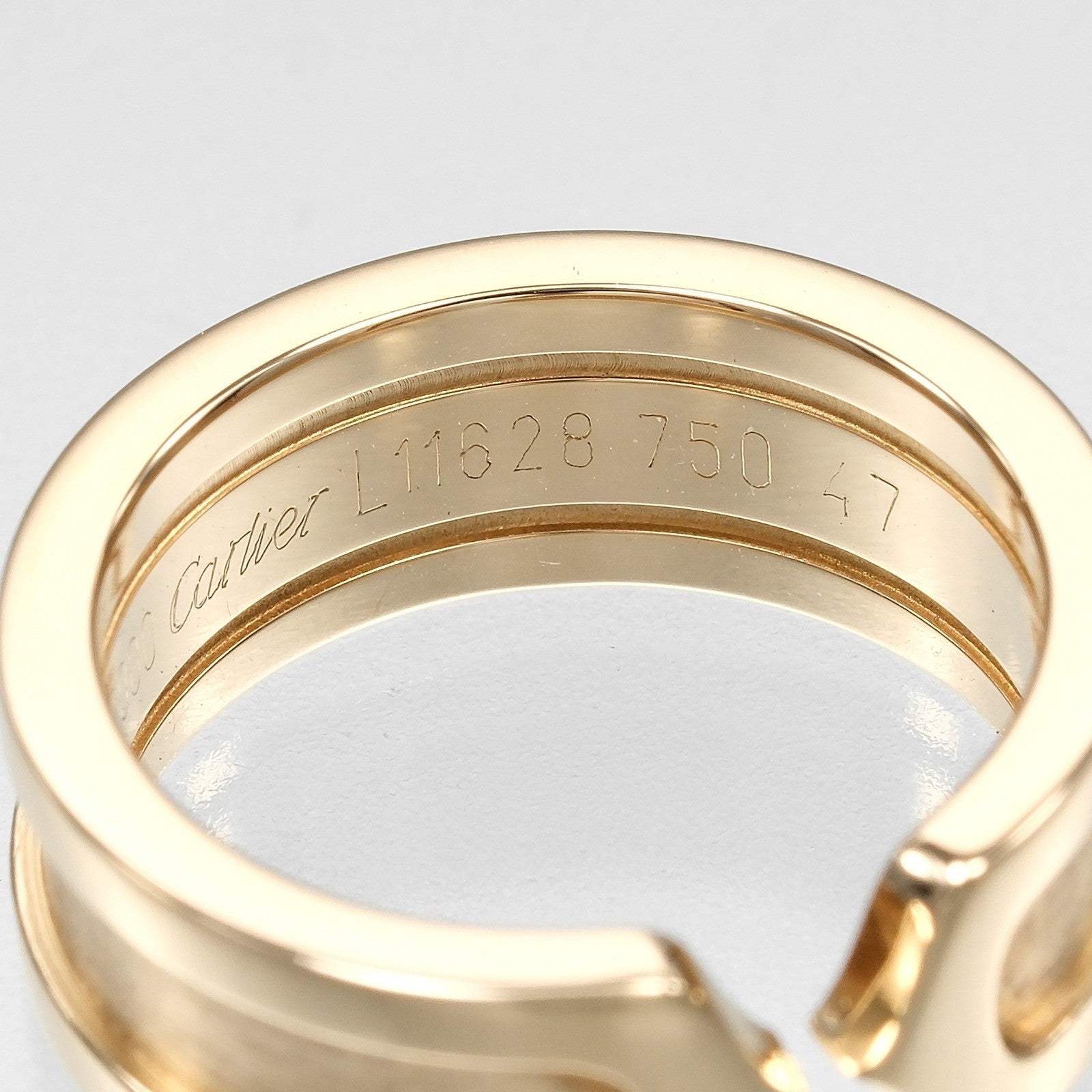 Cartier 2C De Cartier 18K Yellow Gold Gold Yellow_Gold Ring Jewelry (Pre-Owned)