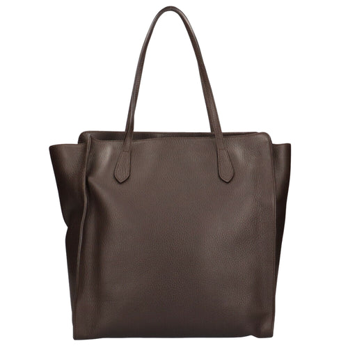 Gucci Cabas Brown Leather Tote Bag (Pre-Owned)