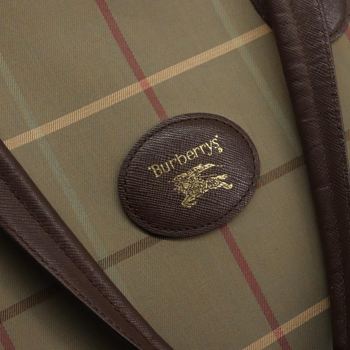 Burberry Nova Check Tote Canvas Check Pattern Beige Canvas Tote Bag Bag (Pre-Owned)