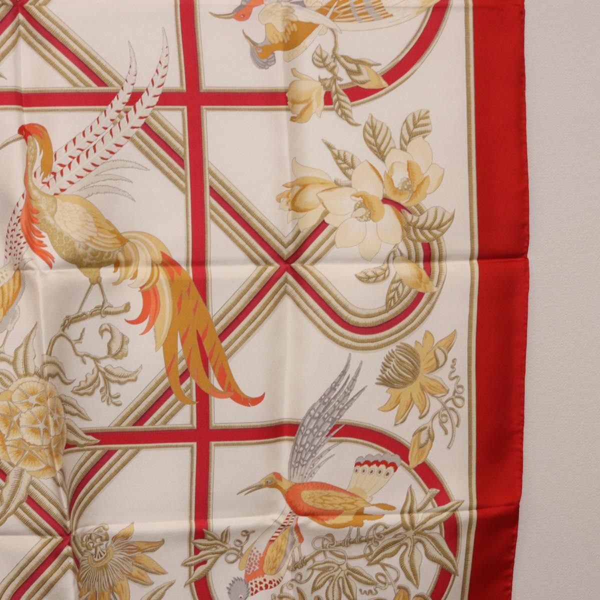 Hermes Carré 90 Silk Multicolor Red Silk Scarve & Shawl Accessory (Pre-Owned)