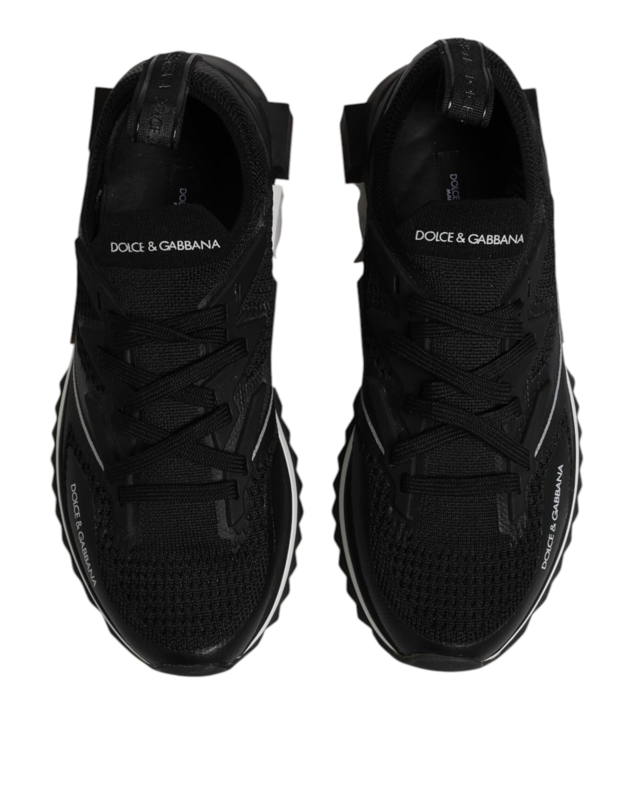 Dolce & Gabbana Black SORRENTO Sport Stretch Sneakers Men's Shoes (Pre-Owned)