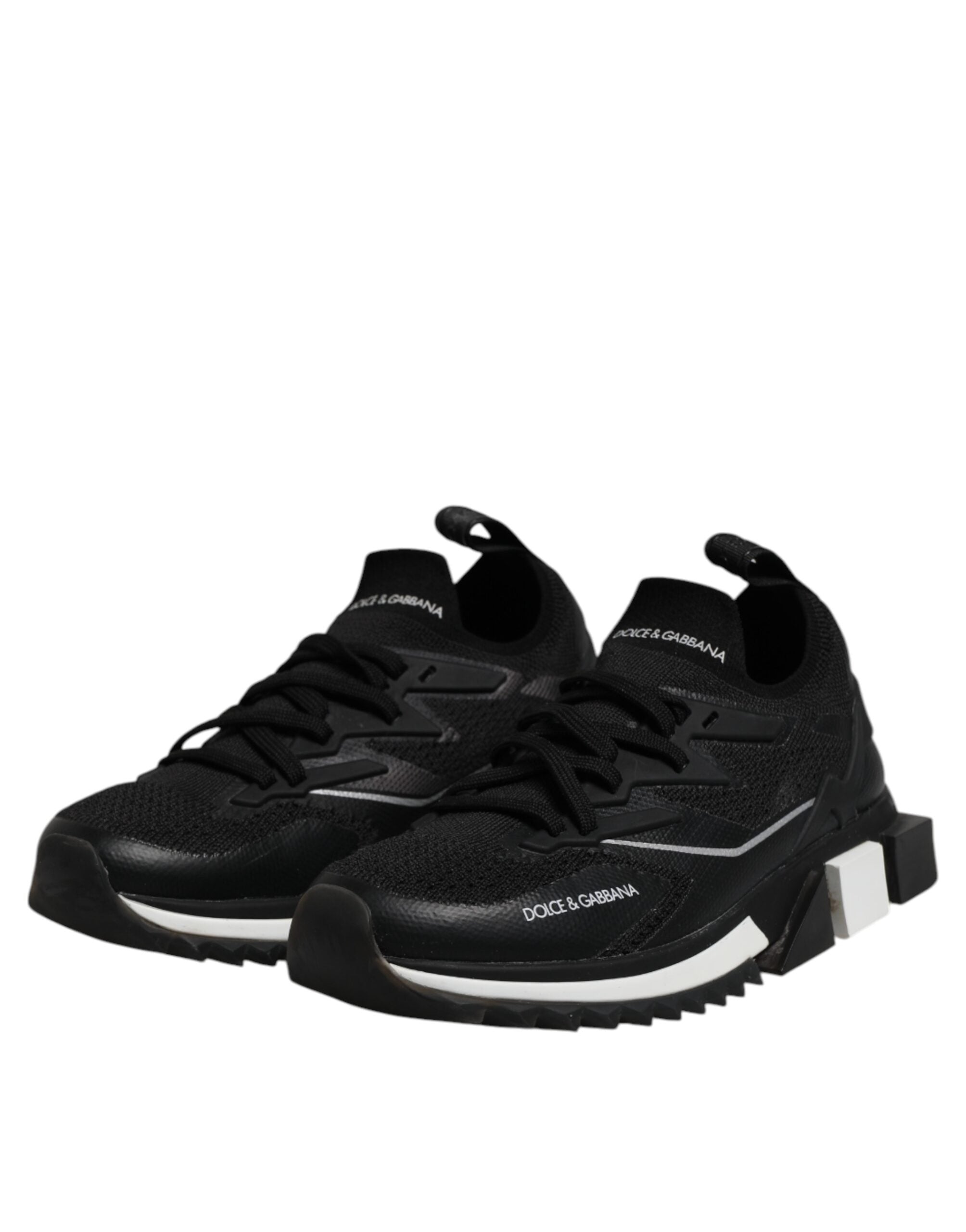 Dolce & Gabbana Black SORRENTO Sport Stretch Sneakers Men's Shoes (Pre-Owned)
