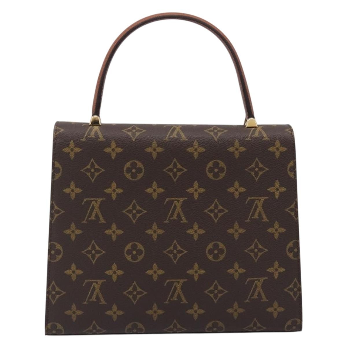 Louis Vuitton Malesherbes Monogram Canvas Brown Canvas Handbag (Pre-Owned)