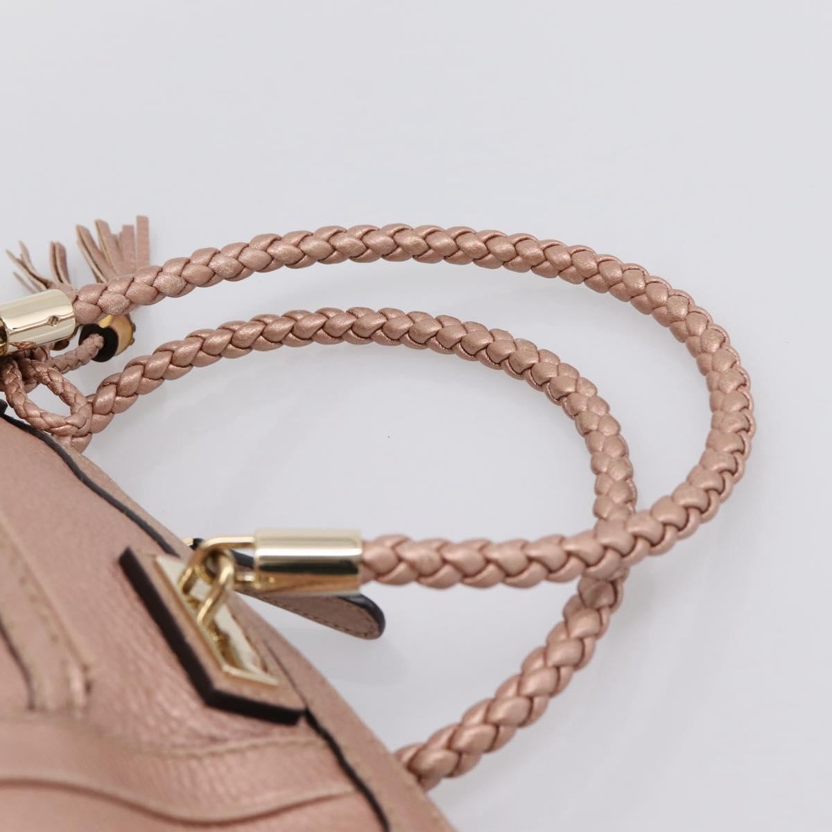 Gucci Bella Convertible Top Handle Leather Pink Leather Handbag (Pre-Owned)