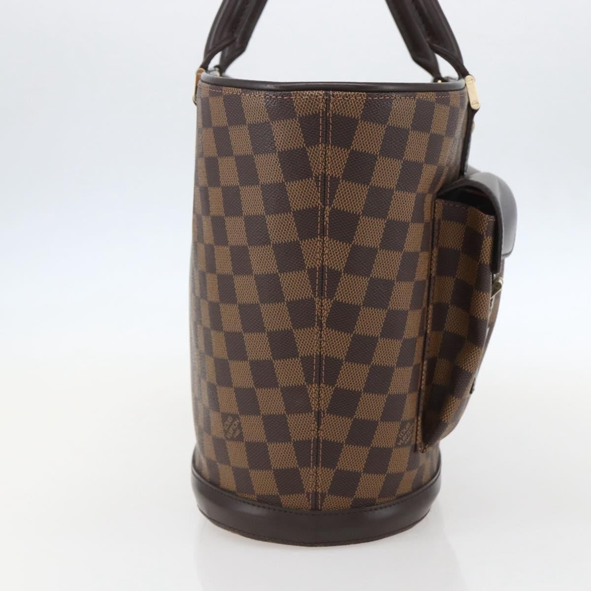 Louis Vuitton Manosque Damier Brown Canvas Handbag (Pre-Owned)