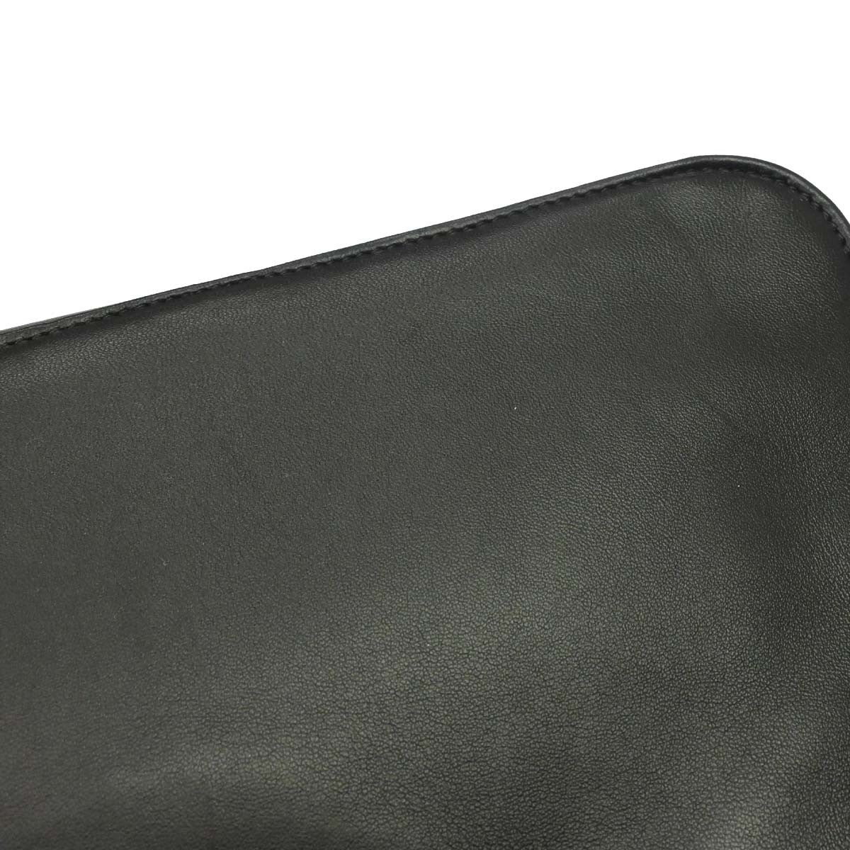 Chanel Chocolate Bar Cc Tote Quilted Leather Black Leather Tote Bag Bag (Pre-Owned)